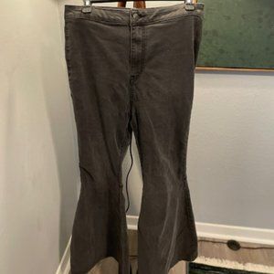 Free People (We The Free) Black Flare Western Jeans-Bell Bottom- Size 30- Women